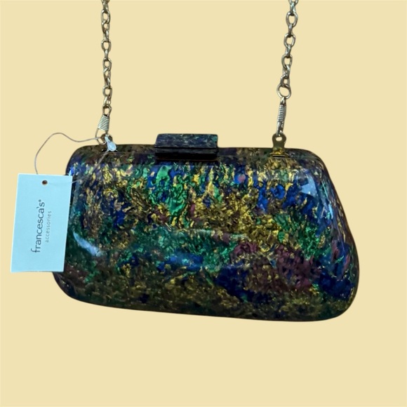 Circus by Sam Edelman Women’s Clutch with Gold Tone Chain Strap - Picture 12 of 13